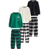 Next Pyjamas beige / grå / grön / svart / vit