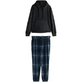 Next Pyjamas lång marinblå / svart