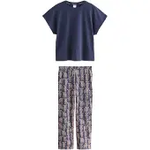 Next Pyjamas beige / marinblå