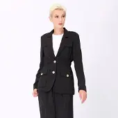 Smart & Joy Safariblazer med rynkad midja