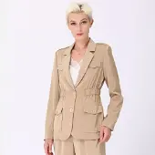 Smart & Joy Safariblazer med rynkad midja