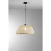 LUCE Design Hänglampa Bamboo, dimbar, Brun / rost, Vardagsrum / matsal, Bambu, Pendellampa