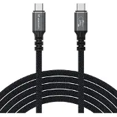 Wozinsky Thunderbolt 4 USB-C-kabel 240W 2m 4K - Svart