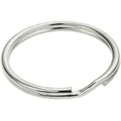Stoker Stål Förnicklad Nyckelring 30 Mm 100 Enheter