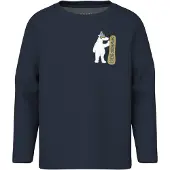 Name it T-shirt 'NMMVUX' marinblå / oliv / vit