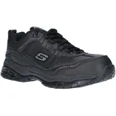 SKECHERS Herr Soft Stride Avslappnad Passform Snörda Säkerhetsskor