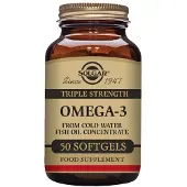 Solgar Omega-3 Trippel Styrka 50 Mjuka Kapslar