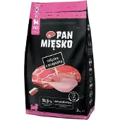 PAN MIĘSKO Kalvkött Med Vaktel Xs (valp) Torrfoder För Hundar 3kg