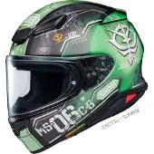 Shoei NXR 2 Zaku II TC-4 Integralhjälm Svart/Grön L Unisex sort