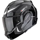 Scorpion EXO-TECH Evo Pro Acuti Fällbar Hjälm Svart/Silver L Unisex sort