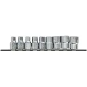 Toptul TORX hylssats 1/2 tum 9 Styck (E10 - E24)