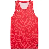 Puma Trikå 'Teamjaws' röd / melon / svart / vit