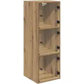 vidaXL Väggskåp Artisan Ek 35 x 37 x 102 cm Konstruerat trä