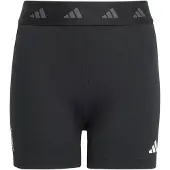 Adidas Sportbyxa 'TECHFIT Short' grå / svart / vit