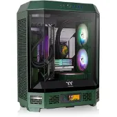 Thermaltake The Tower 600 Racing Green Midi-Tower Datorchassi Grönsvart (fluorescerat) Sidofönster