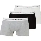 Tommy Hilfiger Underwear Boxershorts 'Essential' gråmelerad / svart / vit