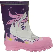 Viking Gummistövlar - Jolly - Lila/Multi m. Enhörning - - 24 - Gummistövlar
