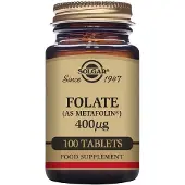 Solgar Metafolin Folate 400mcg Tabletter 100 Enheter