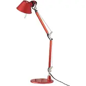 Artemide Bordslampa , Tolomeo Micro, Röd, Arbetsrum / hemkontor, Metall, Design