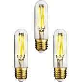 E3light 3-pack LED-lampa 7,5 W T30 CRI90 dimbar E27 - , dimbara, Transparent, Glas