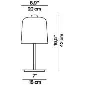 Luce Plan Bordslampa , Zile, Vit, Vardagsrum, Plast, Design
