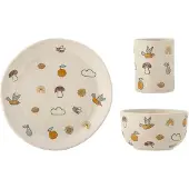 Bloomingville MINI Agnes set, multifärgad, stengods