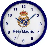 Real Madrid CF Väggklocka One Size mörkblå/grå