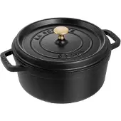 Staub Rund Gryta 30 Cm 8,35 L Svart - Grytor Gjutjärn