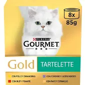 Purina Gourmet Gold Tartelette Våtfoder För Katter 85g 48 Enheter