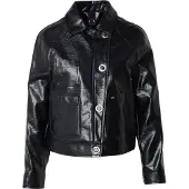 Armani Exchange för kvinnor. XW001811AF18859UC001 Ranglan Jacka (S), Svart, Casual, Viskos