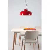Santa & Cole Taklampa , dimbara, Röd, Matsal, Aluminium