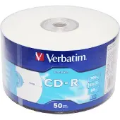 Verbatim DataLife - 50 x CD-R - 700 MB (80min) 52x - utskrivbar yta - spindel