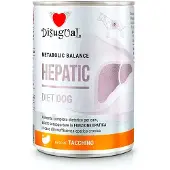 Disugual Diet Hepatic Våtfoder För Hund Med Kalkon 6x400g