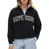 Superdry Athletic Ess Applique Tröja Med Halv Dragkedja
