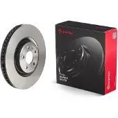 Brembo Bromsskiva 09D93611 fram, ventilerad, slits, höggradigt förkolnad, 1 Stycke