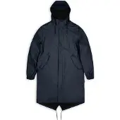 Rains Unisex Fishtail Parka Navy