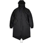 Rains Unisex Fishtail Parka Black