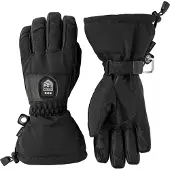 Hestra Heater Gauntlet - 5 Finger Black/Black