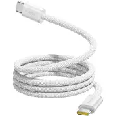 Baseus Dynamic 4 Pro 100 W USB-C – magnetisk USB-C-kabel, 1 m – vit