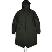 Rains - Jackor - Fishtail Parka W3 Green för Unisex - Storlek L - Grön