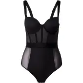 DKNY Sheers Cupped Strapless ärmlös Kropp
