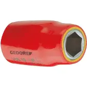 Gedore VDE 19 12 6122860 Sexkant VDE-hylsnyckelinsats Isolerade 12 mm 1/2 12 mm 1/2