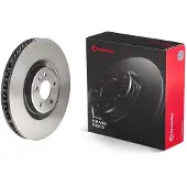Brembo Bromsskiva 09D93811 fram, ventilerad, slits, höggradigt förkolnad, 1 Stycke