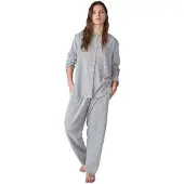 J&j Brothers JJBFP1901 Dampyjamas med lång ärm