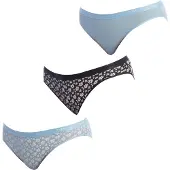 Dim Pack-3 Stretch bomullsbyxor D4C17 för kvinnor