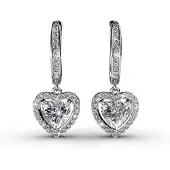 MYC Paris Only Love Örhängen - Silver och Crystal