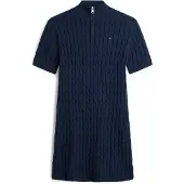Tommy Hilfiger Stickad klänning marinblå