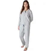 J&j Brothers JJBFP1800 Dampyjamas med lång ärm