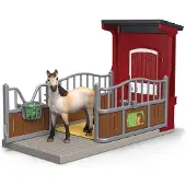Schleich Farm World - Ponybox m. Mustang Sto - 42724 - 19 Del - - One Size - Leksaksdjur