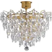 Markslöjd Rosendal Kristallplafond Guld 48 cm